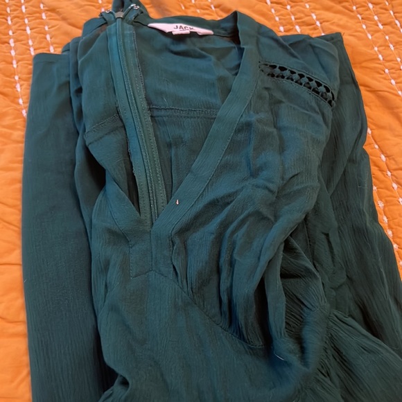 Pine Green BBDakota Sleeve Dress. Size 0 - Picture 5 of 6